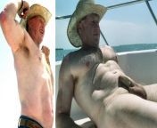 Nude Cowboy Muscle Daddy Keith Naked on Boat from nude dance on boat