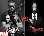 The PUNISHER vs JOHN WICK from wwe the undertaker vs john cena matchs
