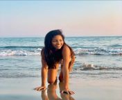 Camille Hyde enjoying the beach (Dino Charge Pink) from camille hyde xvideos com