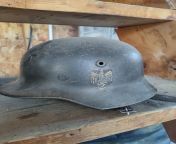 I found a Nazi helmet in the garage of the house we&#39;re moving into. We&#39;re moving to New Hampshire from moving to tokyo