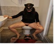 Toilet Slave. New video on OF! from ponygirl slave bdcm video