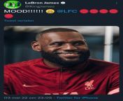 Lebron James is the Lebron James of the Liverpool Reds ?? from james jamesson