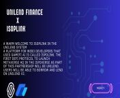 Greeting Isoplink as it joins the UniLend system Ispolink is a platform for Web3 developers powered by GameFi AI. As part of this partnership, UniLend will establish Metaverse HQ in the Ispoverse as the first DeFi protocol. On UniLend V2, users will be ab from what is defi【ccb0 com】 iok