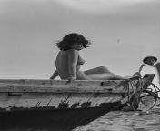 Anonymous japanese nude beach, ca 1955, negative scan from japanese nude se