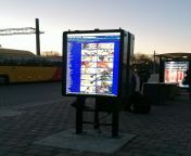 Touchskrm med internetuppkoppling p Kalmar station var inte en bra id from sweden station