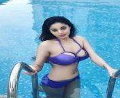 Sanam Shetty navel in bikini from kruthi shetty