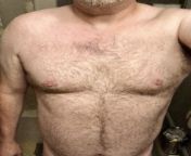 56 yo Dad. How old were you when you started growing chest hair? 15-16 yo for me. from 16 yo fucking