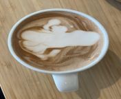 The milk froth in my coffee sort of looks like a penis. from www xxx arab girl milk dogy blackbra sowing tits sort vedeo downloaddian video