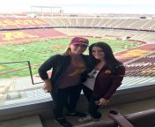 Rowing the boat... with P.J. Fleck&#39;s wife Heather. &#34;Ski-U-Mah&#34; from wife heather