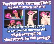 Due to some bills I need paid soon, I&#39;m going to open emergency animation commissions until May 26th! ? If you want a high quality NSFW 3D animation or image made, (Or have the ability to fund more Astolfo goodness~) DM or email me today! Thanks! ? from machine 3d animation