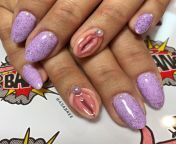 Vagina finger nails with clit pearls. Classy. from chinese vagina finger