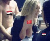 Syrian women serving a turkish slut to a Syrian Master ???? from syrian hijabi