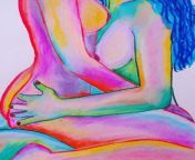 Lovers by Holly Durden Studio, my o/c colored pencils on strathmore from ls studio 21