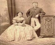 The only known photo of one of the Jack the Ripper victims taken in life: this is Annie Chapman and her husband John. Photo is from 1869, around the time of their marriage. Annie became the legendary killers victim 19 years later. from only panis photo