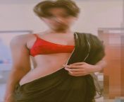 my first saree look ???? from tamil aunty first saree removin
