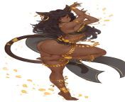 Egyptian belly-dancing cat girl, one of my fav pieces recently &#&# from egyptian babe dancing in skimpy blac