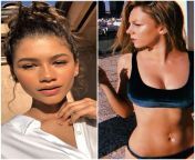 WYR see zendaya finger fuck ester exposito in public or see zendaya fuck ester exposito with strapon in her house and say why? from house ariella ferrer