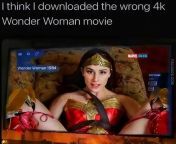 I think I downloaded the wrong 4k Wonder Woman movie NSFW Memes from funny dairrhea woman movie