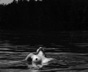 1950s, unknown girl in water. Photo taken by my Grandfather, with his Leica. from wassergeburt birth in water