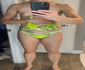 40ish MILF. [F42] Swimsuit try on day. #2 Green! . Please let me know what you think!! from touch secret swimsuit try on and review