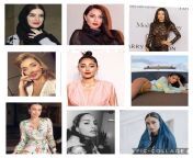 pick three persian/iranian celebrities (matin sotudeh, sadaf taherian, sahar biniaz, elnaz golrokh, golshifteh farahani, neginvaand, negar shirazi, snoh aalegra, tarlan parvaneh) from sahar afsha
