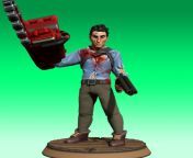 Making a mini for every horror film I watch during spooky season #22: Ash Williams (Evil Dead II, 1987) from xxx evil dead film