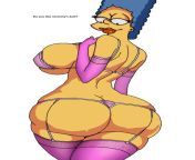 Pink Lingerie Marge Simpson - The Simpsons Porn from marge simpson ass porn
