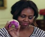 Michelle Obama eating a turnip from michelle obama nude pics