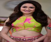 Pragya Jaiswal traditional look with bare waist and navel show from tina jaiswal
