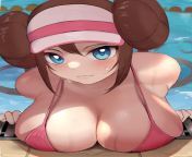 Rosa Swimsuit BOOBS (Gatchan) [Pokemon] from sabine hagedoren swimsuit boobs