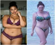 Best bikini booty : Tabria Majors vs Kelly Brook from plus size nova tabria majors hot sex