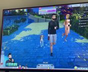 Just a man and his dog out for a morning run, only to be joined by a naked and jogging Nancy Landgraab from a man and his dragons
