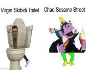 Virgin Skibidi Toilet vs Chad Sesame Street Count from skibidi toilet vs fortnite meow 2