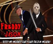Freddy Rock Vs Jason Smith (Freddy Vs Jason Parody) from freddy vs jason dad kiss