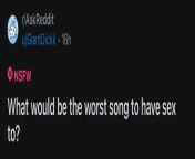 Whats the worst Ye song to have sex to? from www 14 ye