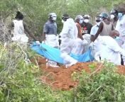 The Kenyan cult death toll hits 200, with more than 600 people reported missing. This horrific footage shows multiple bodies being dug up from mass graves spread across a Kenyan pastors 800-acre property. from kenyan upskirts