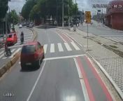 Cidade Alta, Bahia, Brazil: Biker and Wheelchair Man Hit by Red Car from brazil iansexreap