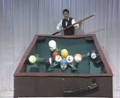 [50/50] Japanese game show segment where man plays pool with people dressed as pool balls (SFW) &#124; Chinese governments execution video leaked by military official gone rogue (NSFW) from japanese game