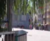 Video shows Turkish police man killing two pkk terrorists who tried attacking a police station in Turkey from police station ll