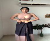 Tanya Mittal in sexy blouse and saree from parna saree topless naari magazine mp4