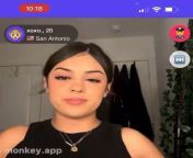 Sexy Latina flashes titties on monkey app full video in bio from aditi mistry official app live video in red