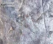 ua pov - A grenade drop breaks the leg of a lone Russian soldier from sanny lone mp4