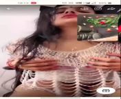 Nishala Nishanka Hot Tease in White Net Dress on Tango Live - DoodStream from tamil princess masturbating in tango live