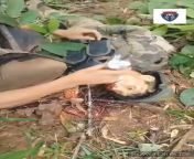 Anti-junta forces looting the bodies of Myanmar Army soldiers that died attacking Lat Khat Taung outpost near Myawaddy on the 15th. from tamil aunty ki saree upar kr ky khat