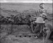 Italian troops, on the Ogaden Front, clear out an Ethiopian position in the bush with grenades and flamethrowers, 1936. from ethiopian seixx vdio