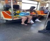 Mama breast feeds an adult on subway, then has a freakout from breast feeds