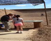 9-year-old girl accidentally kills shooting instructor with Uzi (the video cuts right before he gets killed, so don&#39;t worry, no blood is seen) from old girl rapped video