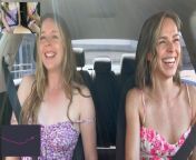 Nadia Foxx &amp; Serenity Cox Cumming Hard in Public Drive thru with Lush Remote Controlled Vibrators from serenity cox fucks stranger in uber pool taxi creamepie