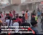 The incident took place in the Shaktipur area this evening when a group was leading a procession on Ram Navami. Videos from the area showed people throwing stones on the procession from their rooftops from rachitha ram scx videos