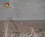 RU POV &#124; BOBR squad FPV drones striking Ukrainians in the field and in trenches. from woman ru